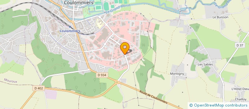 localisation de l'entreprise OLYMPIQUE COLUMMERIEN  COULOMMIERS