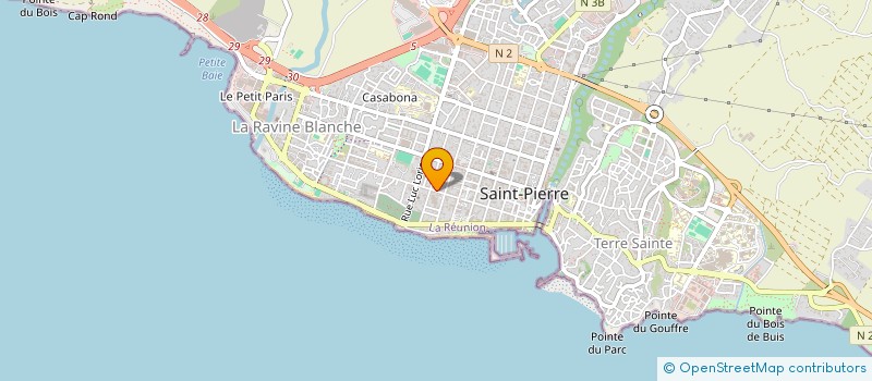localisation de l'entreprise OLYMPIQUE CUISINE PRO à SAINT-PIERRE