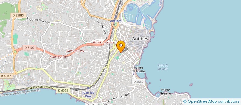 localisation de l'entreprise OLYMPIQUE D ANTIBES JUAN PINS à ANTIBES