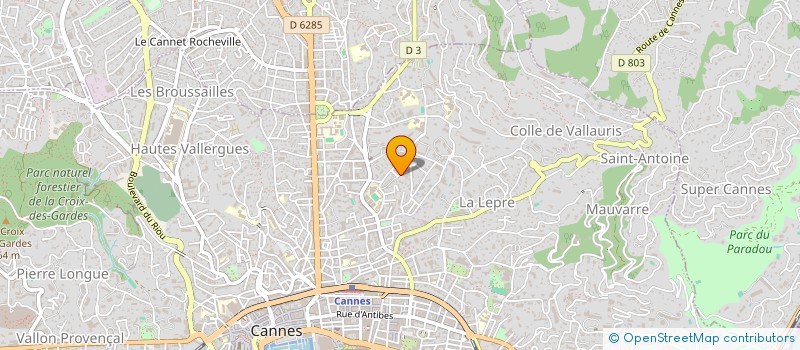 localisation de l'entreprise OLYMPIQUE DE CANNES à CANNES