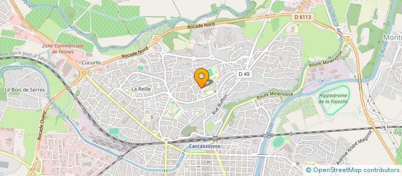 localisation de l'entreprise OLYMPIQUE DE GRAZAILLES  CARCASSONNE