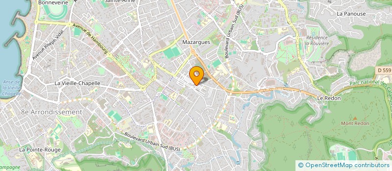 localisation de l'entreprise OLYMPIQUE DE MARSEILLE ATHLETISME à MARSEILLE 9EME