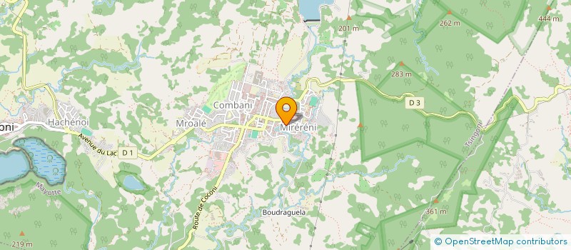 localisation de l'entreprise OLYMPIQUE DE MIRERENI à TSINGONI