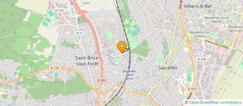 localisation de l'entreprise OLYMPIQUE DE SAINT BRICE  SAINT-BRICE-SOUS-FORET
