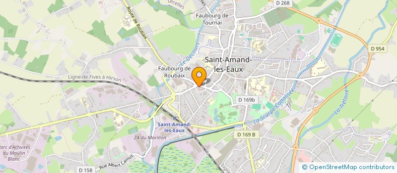 localisation de l'entreprise OLYMPIQUE DE THUN  SAINT-AMAND-LES-EAUX