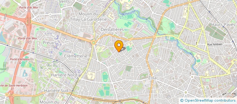 localisation de l'entreprise OLYMPIQUE DERVILLE à NANTES