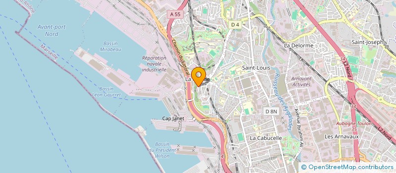 localisation de l'entreprise OLYMPIQUE DU DIMANCHE à MARSEILLE 15EME