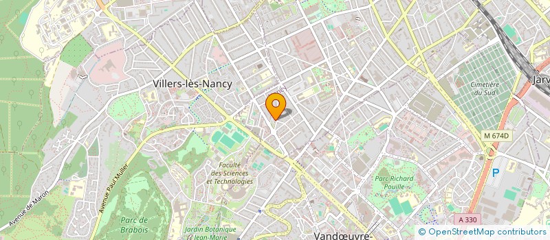 localisation de l'entreprise OLYMPIQUE HAUSSONVILLE  NANCY