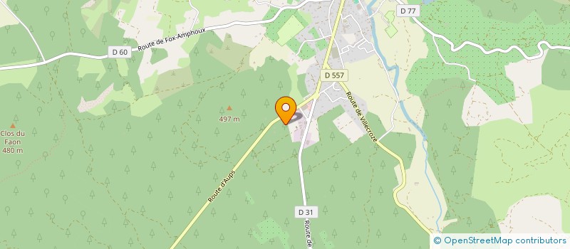 localisation de l'entreprise OLYMPIQUE JUDO VAROIS TRANS  AUPS