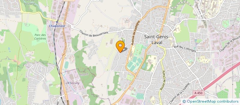 localisation de l'entreprise OLYMPIQUE KARATE SAINT GENOIS à SAINT-GENIS-LAVAL