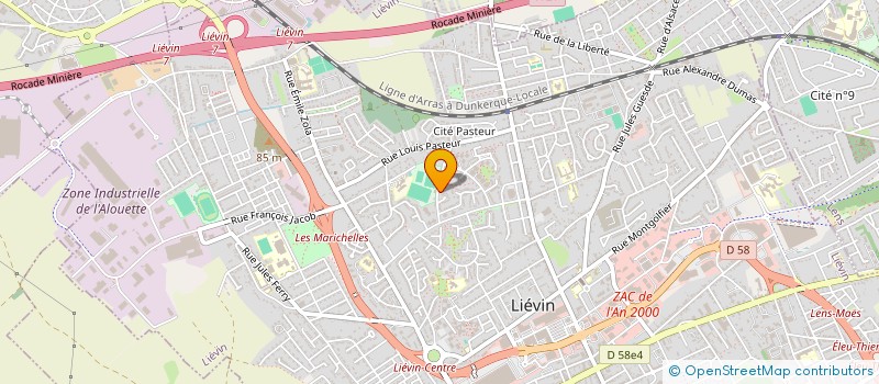 localisation de l'entreprise OLYMPIQUE LIEVINOIS à LIEVIN