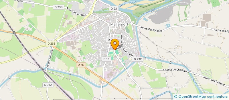 localisation de l'entreprise OLYMPIQUE MALLEMORTAIS  MALLEMORT