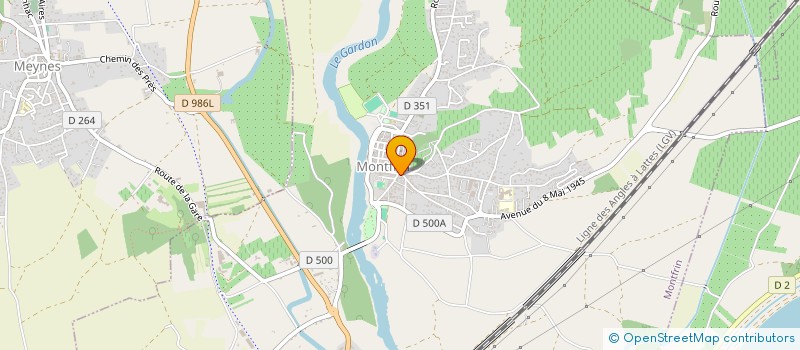 localisation de l'entreprise OLYMPIQUE MONTFRINOIS  MONTFRIN