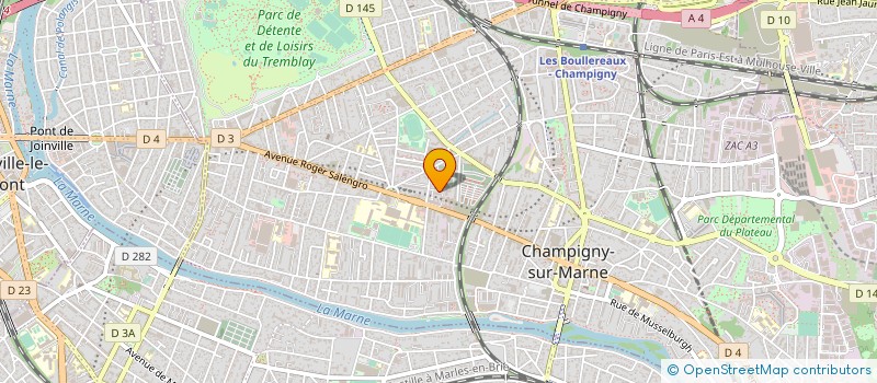 localisation de l'entreprise OLYMPIQUE PARIS ESPOIR à CHAMPIGNY-SUR-MARNE