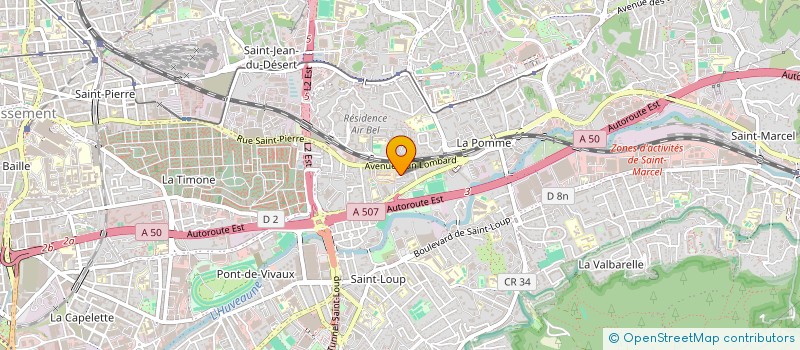localisation de l'entreprise OLYMPIQUE PHOCEEN à MARSEILLE
