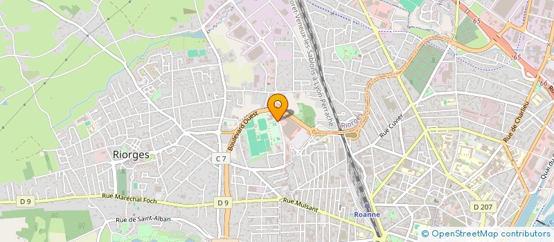 localisation de l'entreprise OLYMPIQUE RIORGES MARCHE ATHLETISME à RIORGES