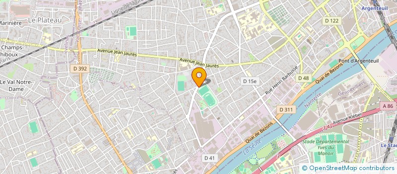 localisation de l'entreprise OLYMPIQUE RUGBY CLUB ARGENTEUIL  ARGENTEUIL