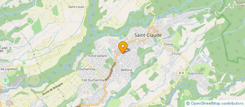 localisation de l'entreprise OLYMPIQUE SAINT-CLAUDIEN à SAINT-CLAUDE