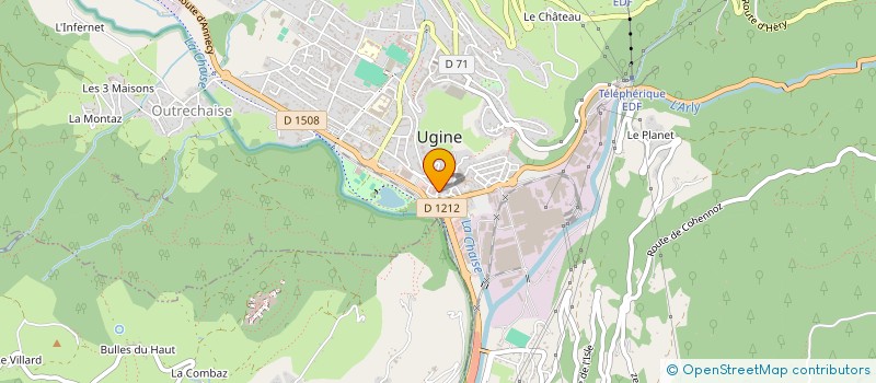 localisation de l'entreprise OLYMPIQUE SPORTS à UGINE