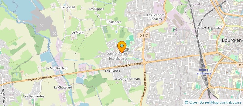 localisation de l'entreprise OLYMPIQUE ST DENIS LES BOURG  SAINT-DENIS-LES-BOURG