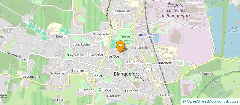 localisation de l'entreprise OLYMPIQUE SUD MEDOC à BLANQUEFORT