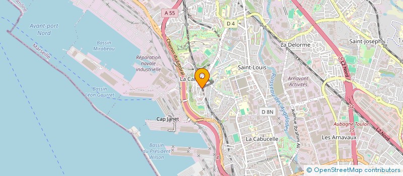 localisation de l'entreprise OLYMPIQUE TRANSPORTS REGIONAUX à MARSEILLE