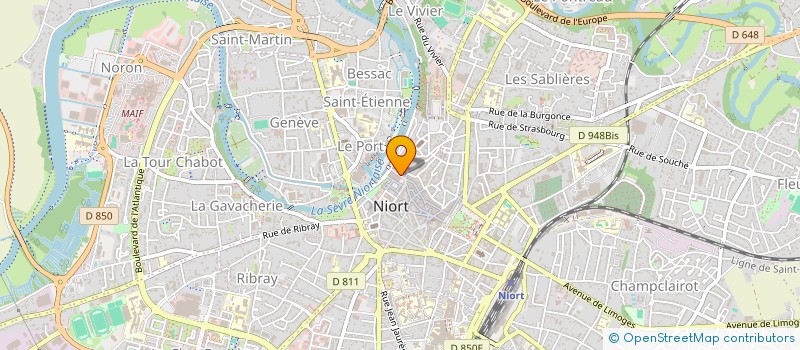localisation de l'entreprise OLYMPLI à NIORT