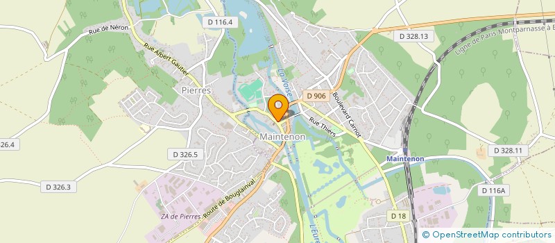 localisation de l'entreprise OLYMPOS à MAINTENON