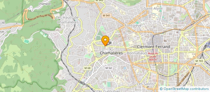 localisation de l'entreprise OLYMPY SPORTS à CHAMALIERES
