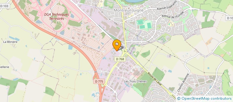 localisation de l'entreprise OLYNA à AVRILLE