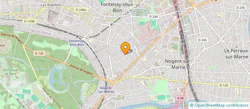 localisation de l'entreprise OLYRIX à NOGENT-SUR-MARNE