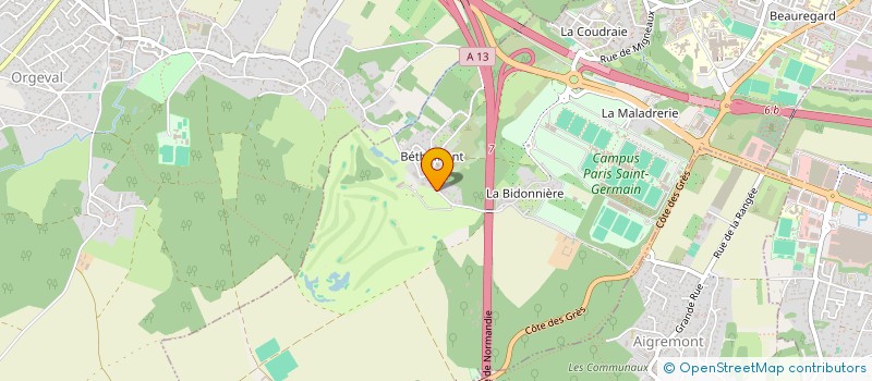 localisation de l'entreprise OLYS  POISSY