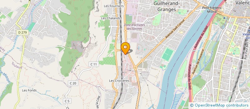 localisation de l'entreprise OLYSTA  GUILHERAND-GRANGES