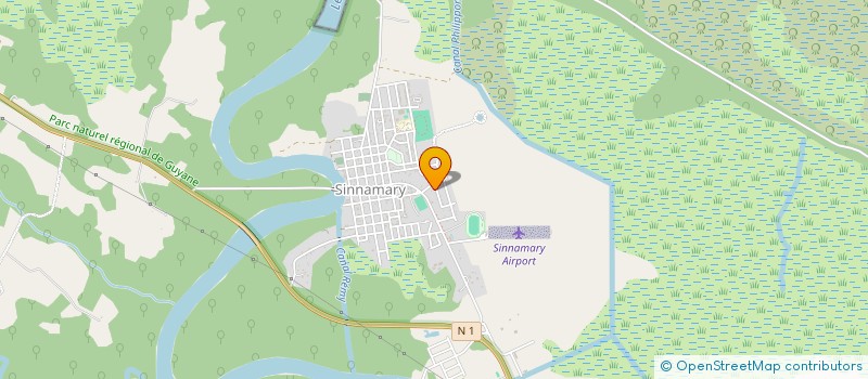 localisation de l'entreprise OLYVE  SINNAMARY