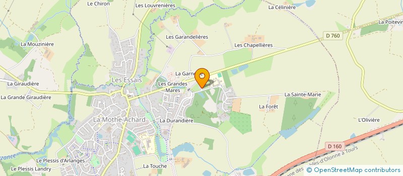 localisation de l'entreprise OLYVER  LES ACHARDS