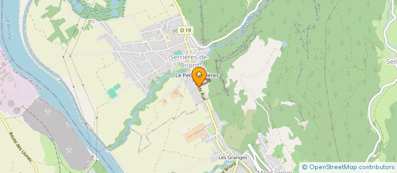 localisation de l'entreprise OLYXANE PATRIMOINE  SERRIERES-DE-BRIORD