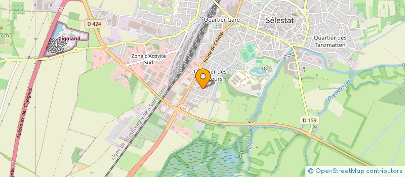 localisation de l'entreprise OM  SELESTAT