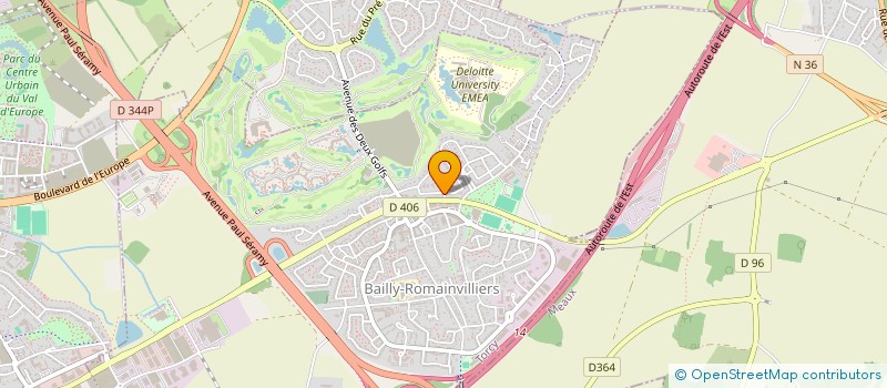 localisation de l'entreprise OM  BAILLY-ROMAINVILLIERS