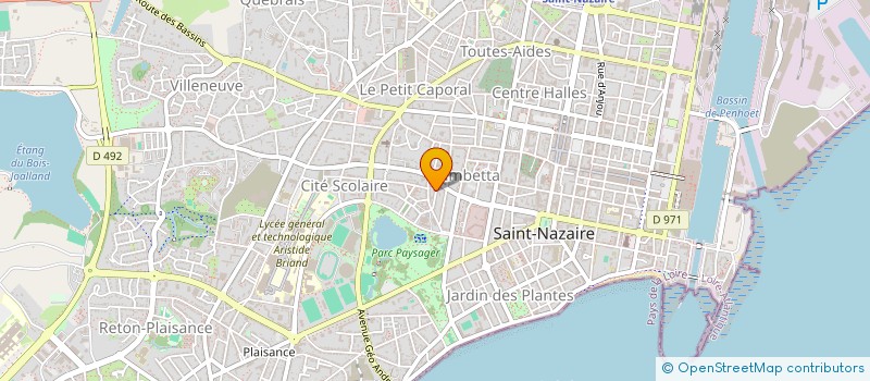 localisation de l'entreprise OM ARCHITECTURES  SAINT-NAZAIRE