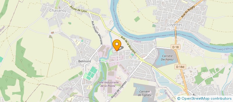 localisation de l'entreprise OM CHATEAUCREUX  CHAVANOZ