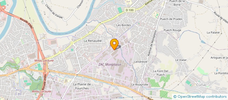 localisation de l'entreprise OM DECO à ALBI