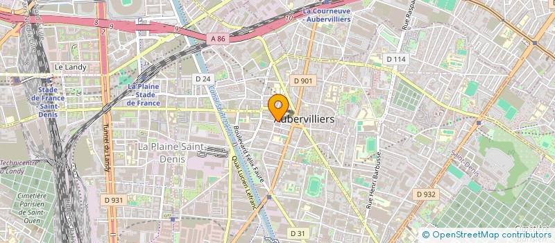 localisation de l'entreprise OM DIFFUSION à AUBERVILLIERS