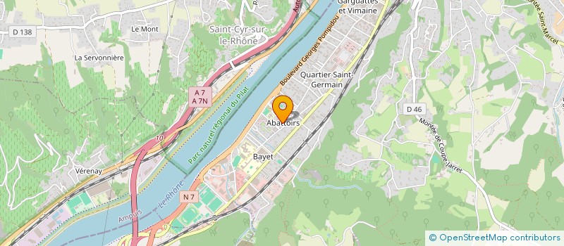 localisation de l'entreprise OM FANS SUPPORTERS DE L'OM SECTION RHONE ALPES  VIENNE