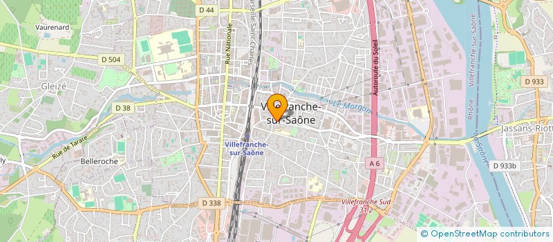 localisation de l'entreprise OM&GA à VILLEFRANCHE-SUR-SAONE