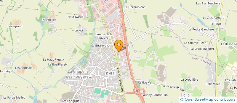 localisation de l'entreprise OM ISOTECHNIC  SAINT-GREGOIRE