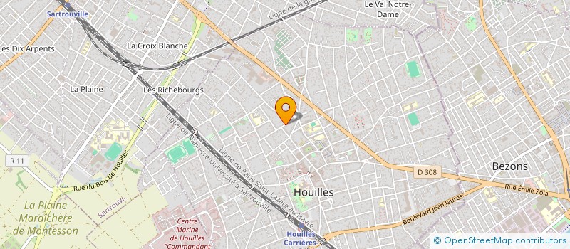 localisation de l'entreprise OM MA PA  HOUILLES