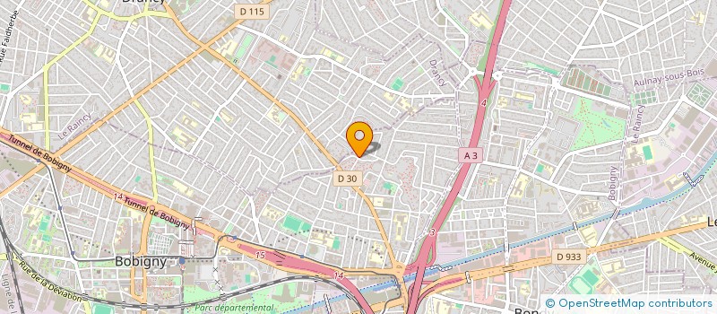 localisation de l'entreprise OM PRO  BOBIGNY