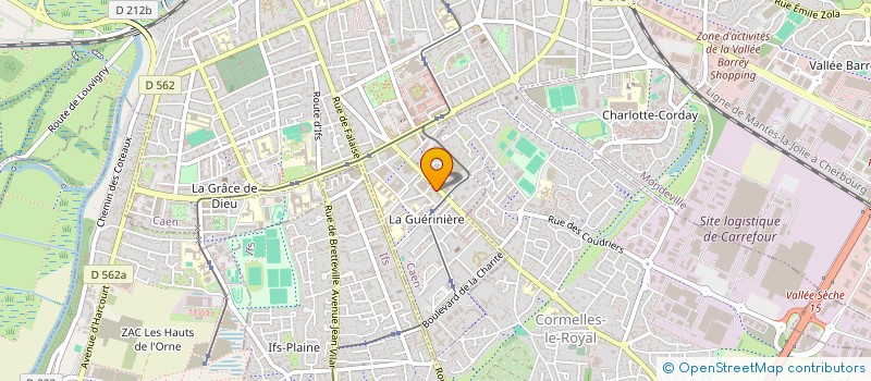 localisation de l'entreprise OM PROD à CAEN