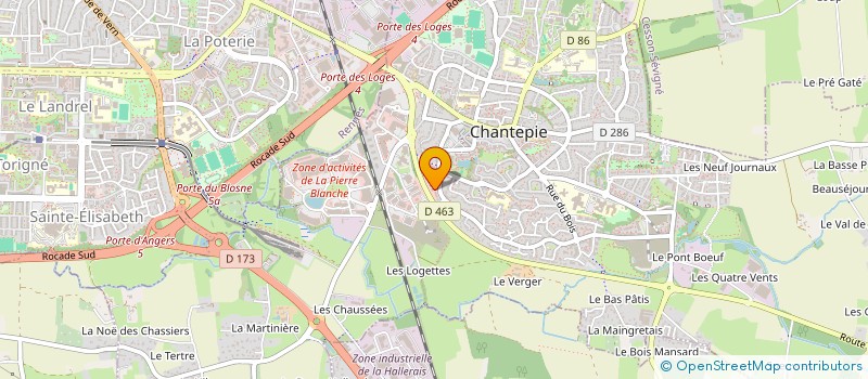 localisation de l'entreprise OM SAI RAM INVEST  CHANTEPIE