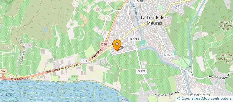 localisation de l'entreprise OM SHANTI  LA LONDE-LES-MAURES